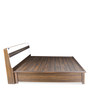 Lodgy Queen Size Bed with Storage in Brown Colour