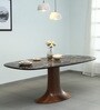 Loft 6 Seater Dining Table in Brown Finish
