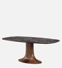 Loft 6 Seater Dining Table in Brown Finish