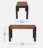 Loft Solid Wood 8 Seater Dining Table in Natural Finish