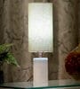 Log Beige Shade Table Lamp With Fabric Base