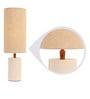 Log Beige Shade Table Lamp With Fabric Base