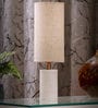 Log Beige Shade Table Lamp With Fabric Base