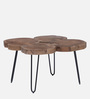 Log Solid Wood Coffee Table In Walnut Finish