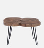 Log Solid Wood Coffee Table In Walnut Finish