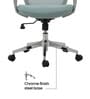 Logan Breathable Mesh Back Chair In Grey Color