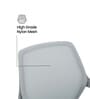 Logan Breathable Mesh Back Chair In Grey Color
