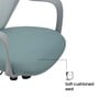 Logan Breathable Mesh Back Chair In Grey Color
