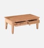 Logan Solid Wood Coffee table In Natural Finish