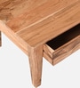 Logan Solid Wood Coffee table In Natural Finish