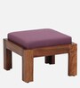 Loire Fabric Foot Stool in Magenta Colour (Set of 2)