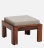 Loire Solid Wood Foot Stool in Grey Colour  Set of 2)