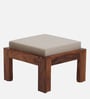 Loire Solid Wood Foot Stool in Grey Colour  Set of 2)