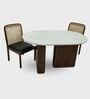 Lok 4 Seater Dining Table Set In Mango Wood Finish
