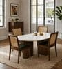 Lok 4 Seater Dining Table Set In Mango Wood Finish