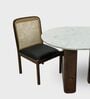 Lok Marble-Top Wooden 6 Seater Dining Table Set In Mango Finish