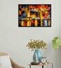 London Bridge Multicolour Synthetic Wood Framed Canvas Wall Painting