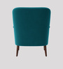 London Velvet Arm Chair In Teal Blue Colour