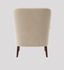 London Velvet Lounge Chair In Beige Color