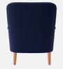 London Velvet Lounge Chair In Navy Blue Color