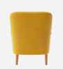 London Velvet Lounge Chair In Yellow Color