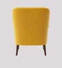 London Velvet Lounge Chair In Yellow Color