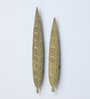 Long Petals Leafs Set Of 2 Gold Iron Wall Art Without
LED
