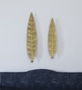 Long Petals Leafs Set Of 2 Gold Iron Wall Art Without
LED