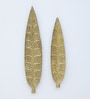 Long Petals Leafs Set Of 2 Gold Iron Wall Art Without
LED