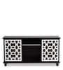 Look Out Two Door TV Console In Wenge Finish