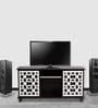 Look Out Two Door TV Console In Wenge Finish