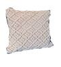 Looma 100% Cotton 16X16 Inches Macrame Cushion Cover