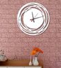 White MDF Wall Modern Wall Clock