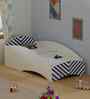 Loopy Loop Toddler Bed in White and Blue Stripes