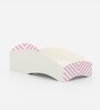 Loopy Loop Toddler Bed in White and Pink Stripes