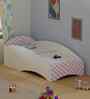 Loopy Loop Toddler Bed in White and Pink Stripes
