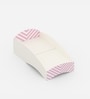 Loopy Loop Toddler Bed in White and Pink Stripes