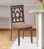 By Nilkamal Lopez Solid Wood Dining Chair In Walnut Finish