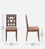 Lopez Solid Wood 6 Seater Dining Set in Walnut Finish