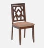 Lopez Solid Wood 6 Seater Dining Set in Walnut Finish