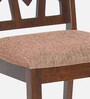Lopez Solid Wood 6 Seater Dining Set in Walnut Finish