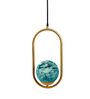 Lora Blue Metal Hanging Light