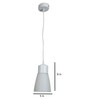 Lorca White Acrylic LED Hanging Light