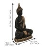 Lord Buddha Black Polyresin Idol