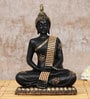 Lord Buddha Black Polyresin Idol