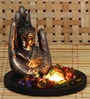 Lord Buddha Black Wood Idol