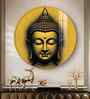 Lord Buddha Blessing Acrylic Round Wall Art