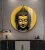 Lord Buddha Blessing Acrylic Round Wall Art