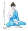 Lord Buddha Blue Polyresin Idol