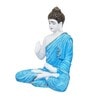 Lord Buddha Blue Polyresin Idol